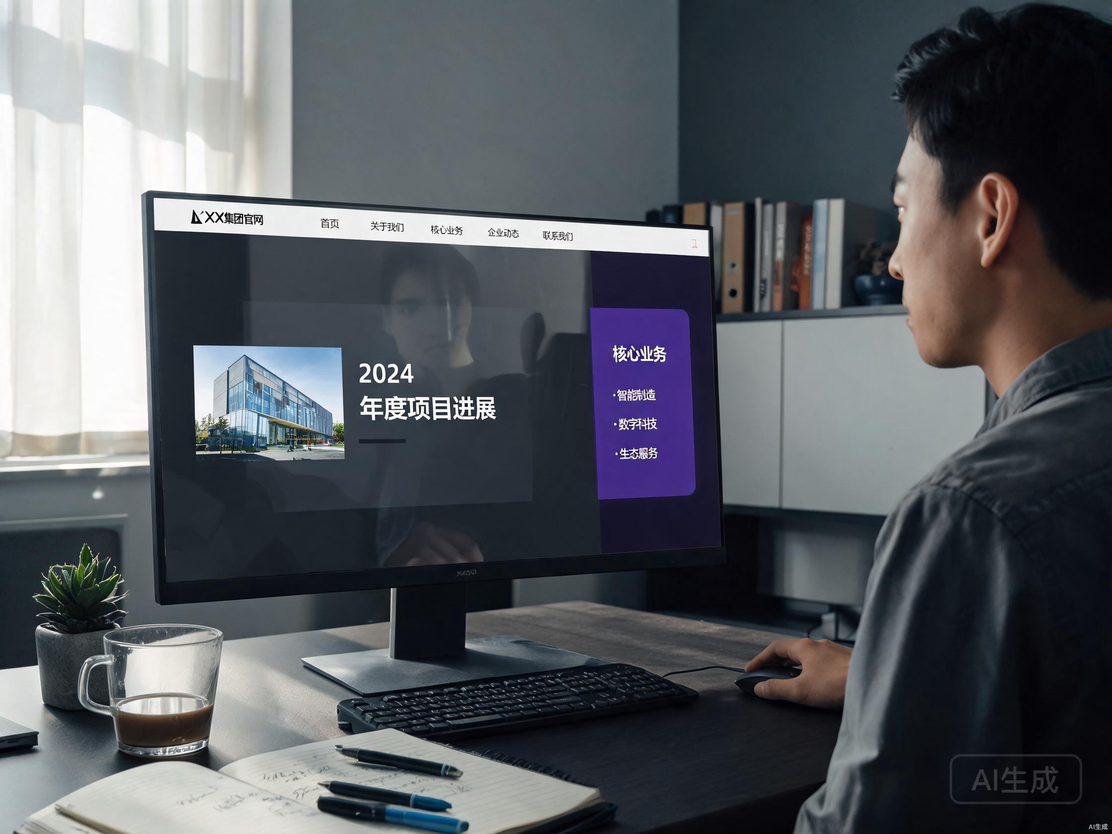 集团业务板块信息架构页