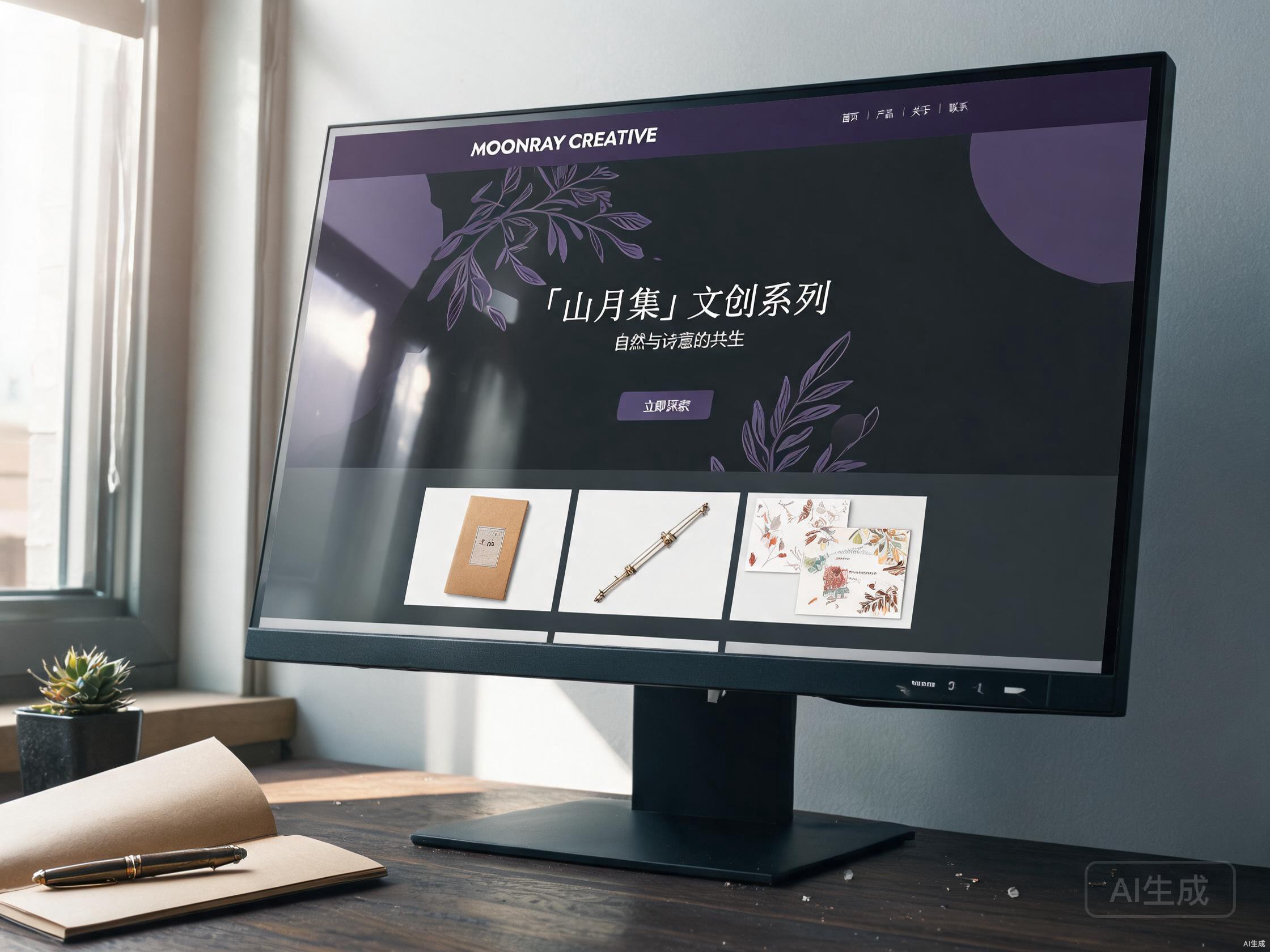 文创品牌作品集式首页