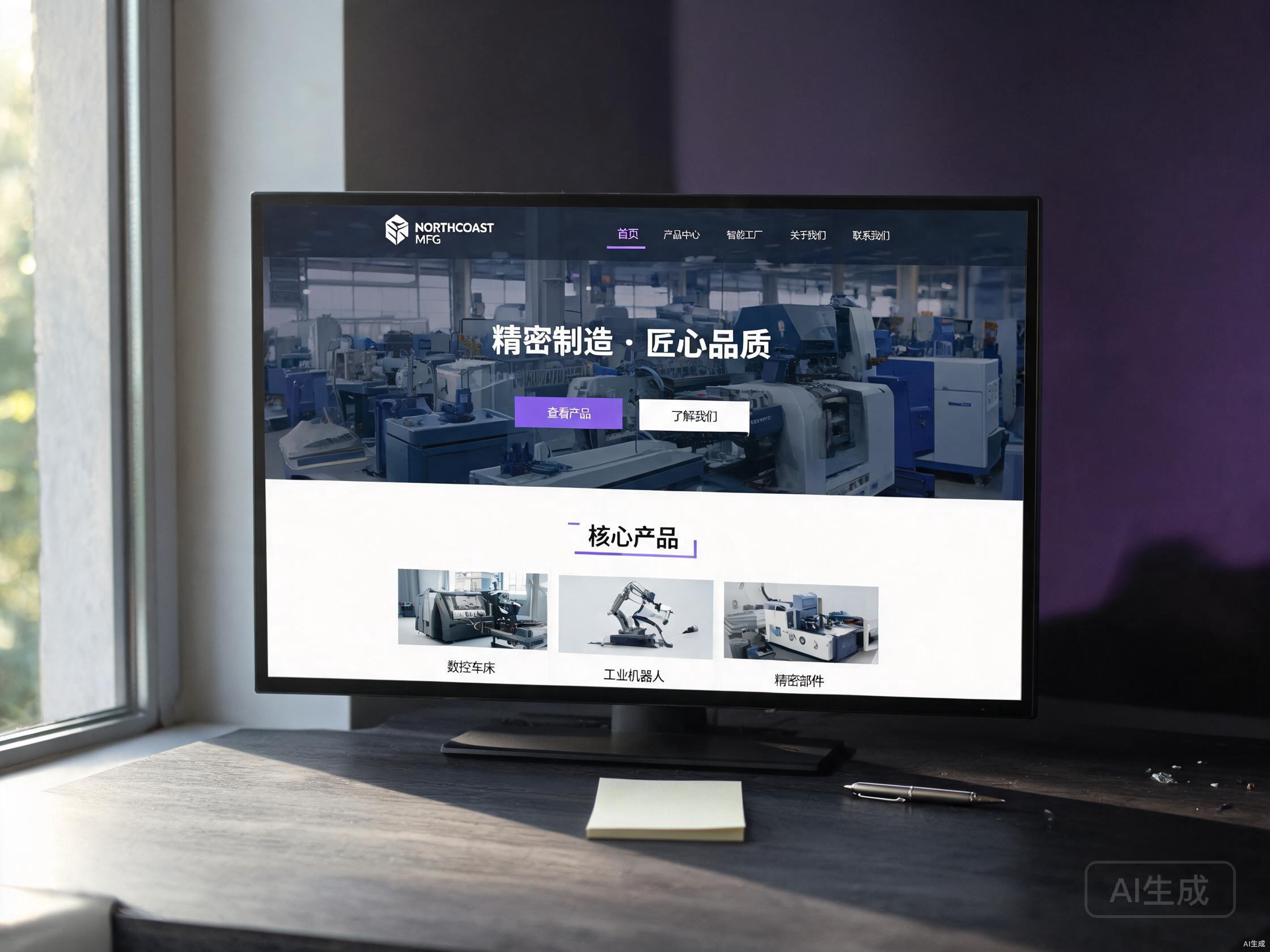 制造企业官网暗调专业首页