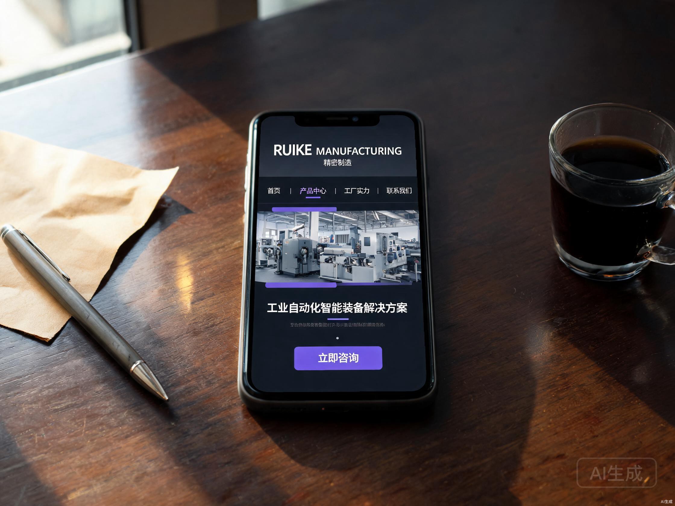 在线询盘与技术资料下载页