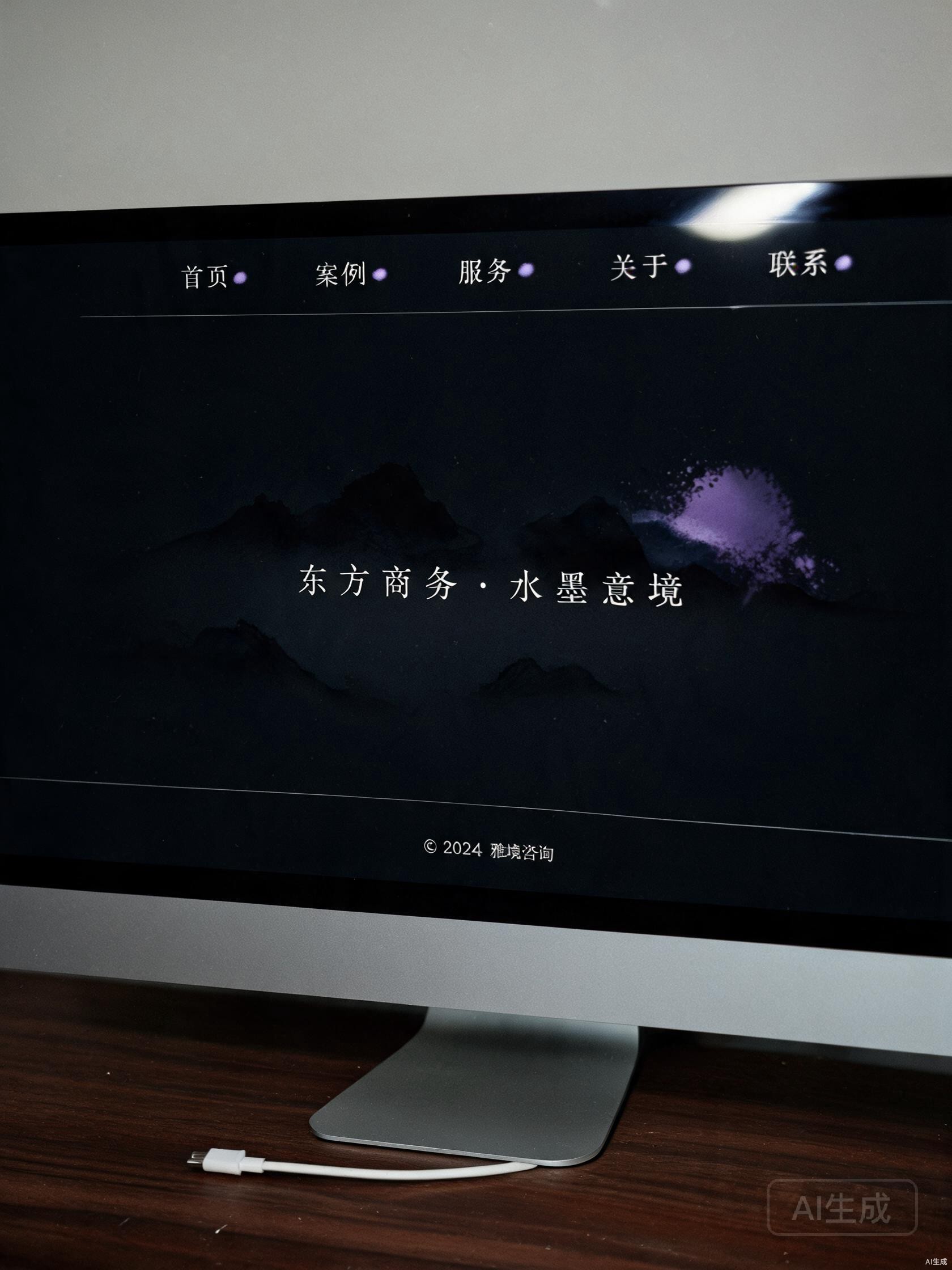水墨意境国风商务风格示例